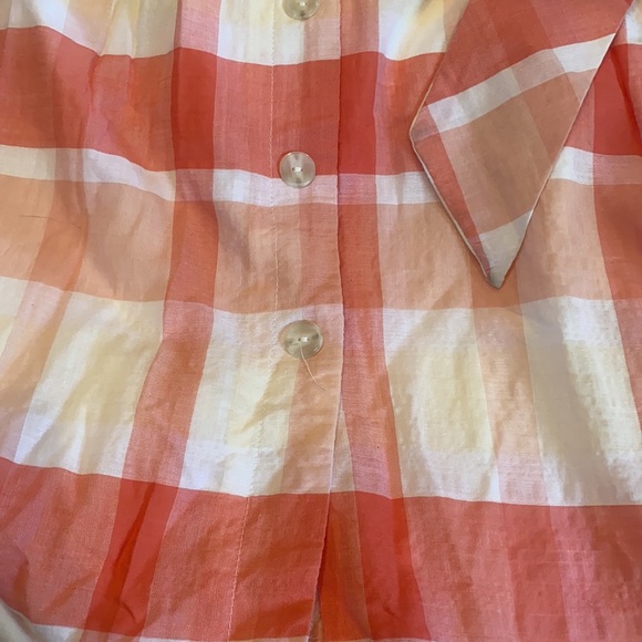 Alex Marie Pink and White Plaid Midi Dress - Picture 12 of 13